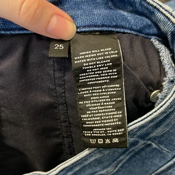 J Brand Natasha Sky High Crop Skinny in Meteor exposed button - Picture 11 of 12